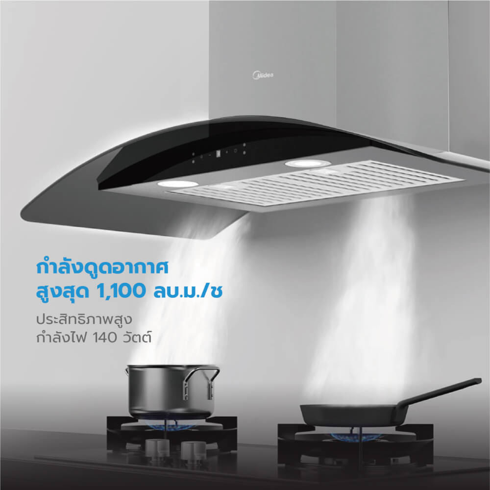 เครื่องดูดควันกระโจม MIDEA รุ่น 90V33 ขนาด 90 ซม._5